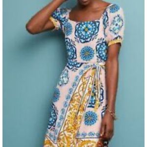 NWOT Anthropologie Maeve Pink Floral Dress